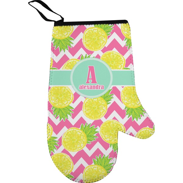 Custom Pineapples Oven Mitt (Personalized)