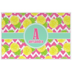 Pineapples Laminated Placemat w/ Name and Initial