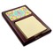 Pineapples Red Mahogany Sticky Note Holder - Angle