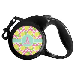 Pineapples Retractable Dog Leash - Large (Personalized)