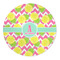 Pineapples Round Indoor Rug - Front/Main