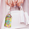 Pineapples Sanitizer Holder Keychain - Large (LIFESTYLE)