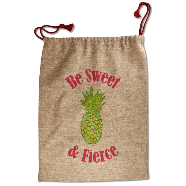 Custom Pineapples Santa Sack - Front (Personalized)