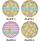 Pineapples Set of Lunch / Dinner Plates (Approval)