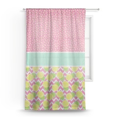 Pineapples Sheer Curtain - 50"x84"