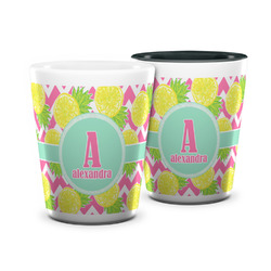 Pineapples Ceramic Shot Glass - 1.5 oz (Personalized)