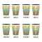 Pineapples Shot Glassess - Two Tone - Set of 4 - APPROVAL