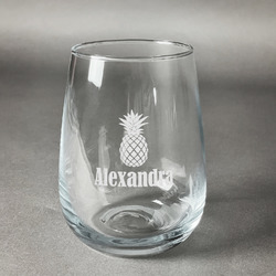 White Wine- Engraved Coordinates Glasses - Set of Two – Pineapples Palms Too