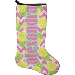 Pineapples Holiday Stocking - Single-Sided - Neoprene (Personalized)