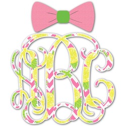 Pineapples Monogram Decal - Small (Personalized)