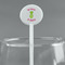 Pineapples White Plastic 5.5" Stir Stick - Round - Main