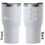 Pineapples RTIC Tumbler - White - Engraved Front & Back (Personalized)