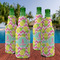 Pineapples Zipper Bottle Cooler - Set of 4 - LIFESTYLE