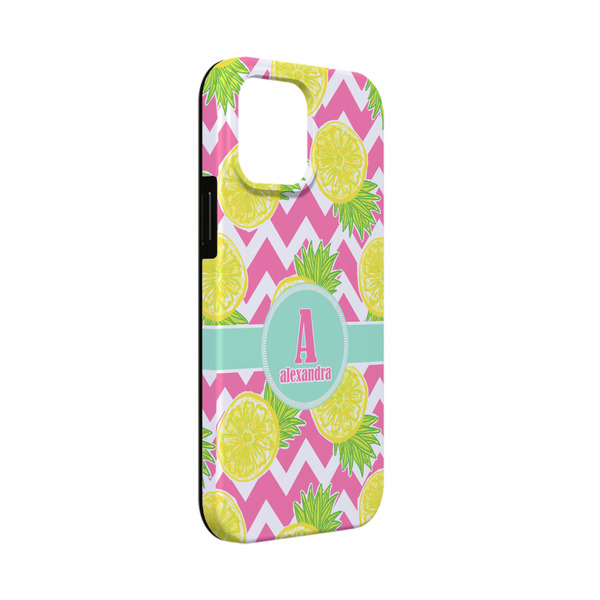 Custom Pineapples iPhone Case - Rubber Lined - iPhone 13 Mini (Personalized)