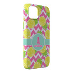 Pineapples iPhone Case - Plastic - iPhone 14 Plus (Personalized)