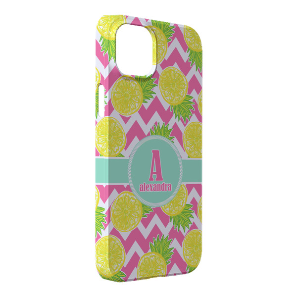 Custom Pineapples iPhone Case - Plastic - iPhone 14 Plus (Personalized)