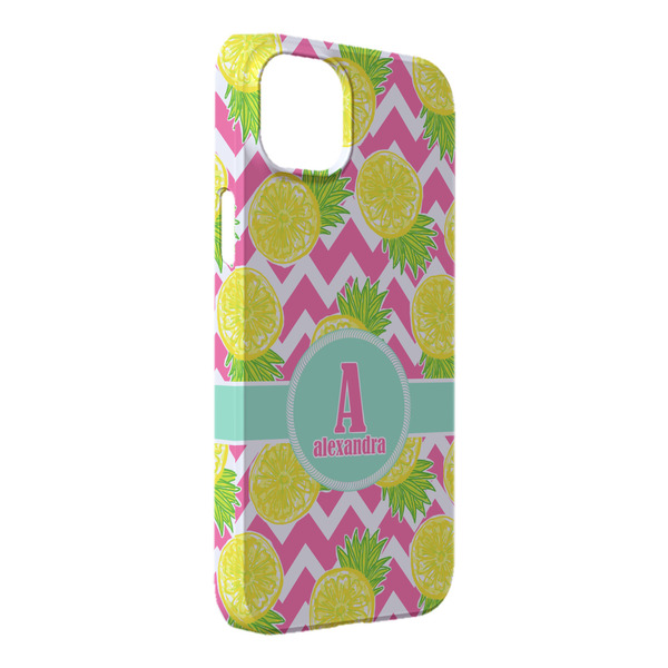 Custom Pineapples iPhone Case - Plastic - iPhone 14 Pro Max (Personalized)