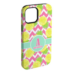 Pineapples iPhone Case - Rubber Lined - iPhone 15 Plus (Personalized)