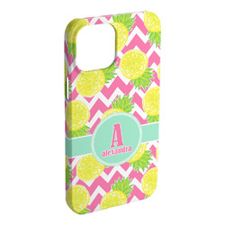Pineapples iPhone Case - Plastic - iPhone 15 Pro Max (Personalized)