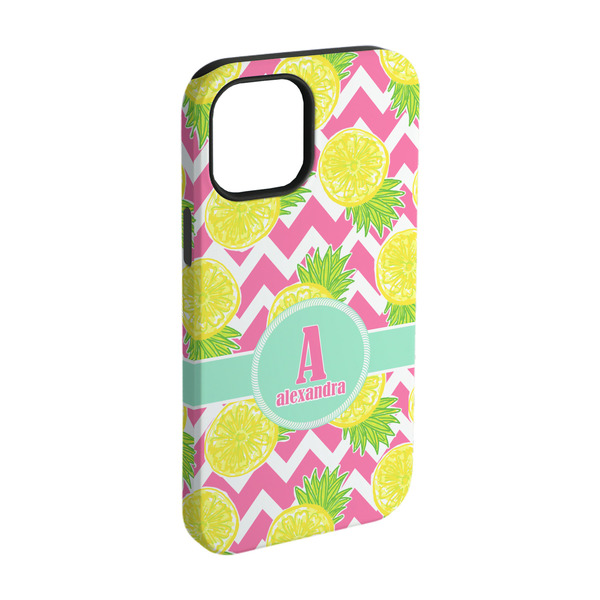 Custom Pineapples iPhone Case - Rubber Lined - iPhone 15 Pro (Personalized)