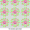 Preppy Hibiscus 2" Multipurpose Round Labels - Sheet