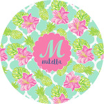 Preppy Hibiscus Multipurpose Round Labels - 2" (Personalized)