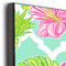 Preppy Hibiscus 20x30 Wood Print - Closeup