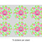 Preppy Hibiscus 3" Multipurpose Round Labels - Sheet