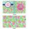 Preppy Hibiscus 3 Ring Binders - Full Wrap - 1" - APPROVAL