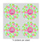 Preppy Hibiscus 4" Multipurpose Round Labels - Sheet