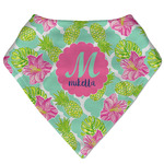 Preppy Hibiscus Bandana Bib (Personalized)