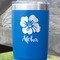 Preppy Hibiscus Blue Polar Camel Tumbler - 20oz - Close Up