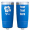 Preppy Hibiscus Blue Polar Camel Tumbler - 20oz - Double Sided - Approval