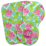 Preppy Hibiscus Burp Cloth (Personalized)