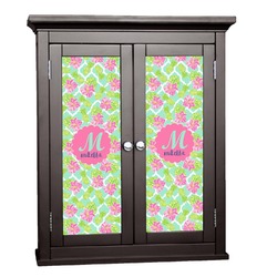 Preppy Hibiscus Cabinet Decal - Large (Personalized)