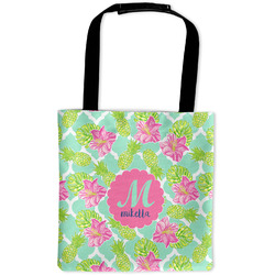 Preppy Hibiscus Auto Back Seat Organizer Bag (Personalized)