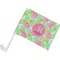 Preppy Hibiscus Car Flag w/ Pole