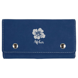 Preppy Hibiscus Cards & Dice Set - Navy Blue (Personalized)