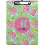 Preppy Hibiscus Clipboard (Personalized)