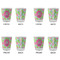 Preppy Hibiscus Glass Shot Glass - Standard - Set of 4 - APPROVAL