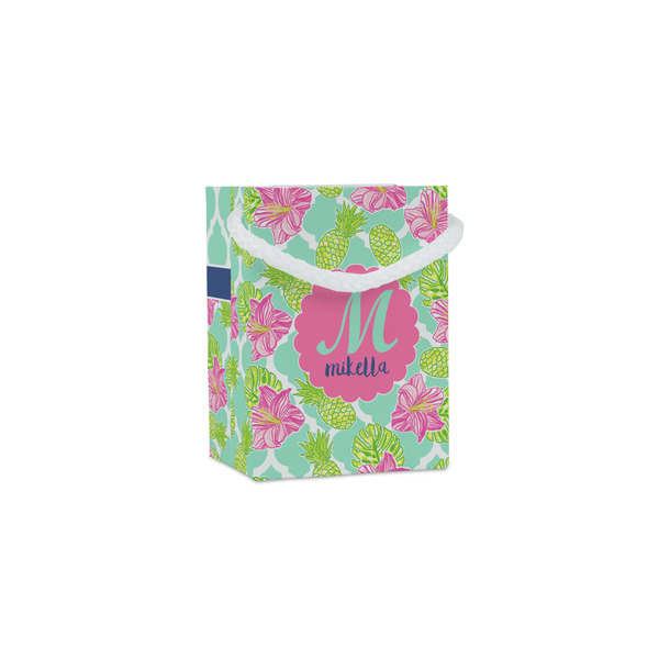 Custom Preppy Hibiscus Jewelry Gift Bags - Matte (Personalized)