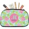 Preppy Hibiscus Makeup / Cosmetic Bag - Medium (Personalized)