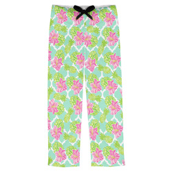 Preppy Hibiscus Mens Pajama Pants - XL