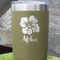 Preppy Hibiscus Olive Polar Camel Tumbler - 20oz - Close Up