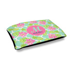 Preppy Hibiscus Outdoor Dog Bed - Medium (Personalized)