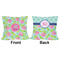 Preppy Hibiscus Outdoor Pillow - 16x16