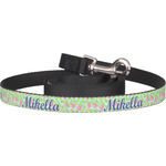 Preppy Hibiscus Dog Leash (Personalized)