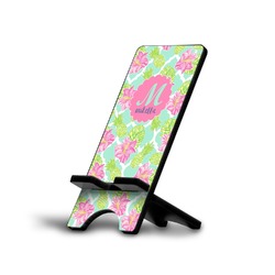 Preppy Hibiscus Cell Phone Stand (Large) (Personalized)