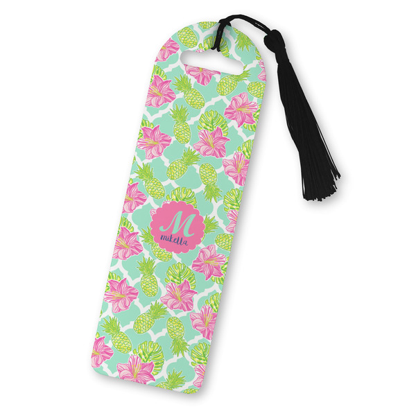 Custom Preppy Hibiscus Plastic Bookmark (Personalized)