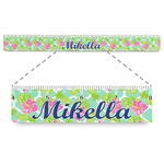 Preppy Hibiscus Plastic Ruler - 12" (Personalized)